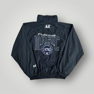 Vintage 90s Orlando Magic Logo Athletic NBA Windbreaker Jacket